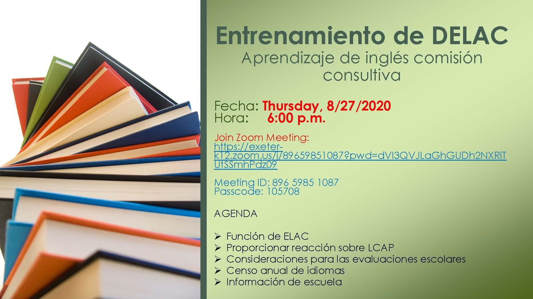 DELAC meeting info- Spanish