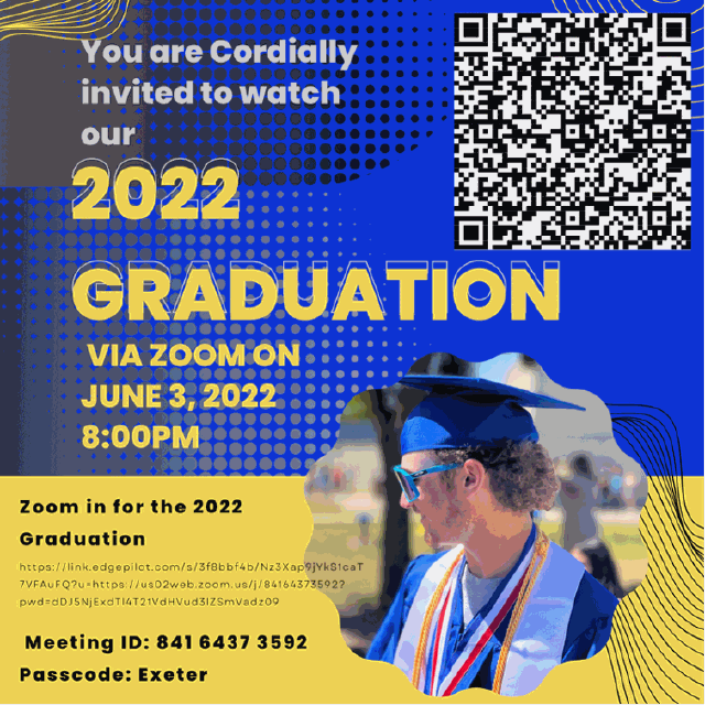 EUHS graduation flyer 2022